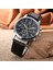 8077BLUE Moda Gündelik Erkek Tarzı ve Yavaş Kayış Izle Üç Göz Altı Dikiş Eğlence Moda Aktivite Saati, Kuvars Saat (Yurt Dışından) 2