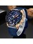 Gül Altın Mavi Lıge Chronograph Izle Adam Üst Marka Lüks Paslanmaz Çelik Hasır Moda Kuvars Bilek Saatler Erkekler Için Su Geçirmez Tarih Saat Hediye (Yurt Dışından) 3