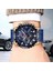 Gül Altın Mavi Lıge Chronograph Izle Adam Üst Marka Lüks Paslanmaz Çelik Hasır Moda Kuvars Bilek Saatler Erkekler Için Su Geçirmez Tarih Saat Hediye (Yurt Dışından) 5