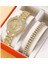 72208 5 Adet Kadın Saatler Set Yeni Gül Altın Yeşil Bayanlar Bilezik Izle Kol Saati Bayan Kuvars Elbise Saat Bayanlar Feminino Reloj (Yurt Dışından) 1