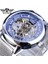 GMT1130-7 Kazanan Klasik Erkekler Mekanik Izle Siyah Altın Ince Analog Örgü Çelik Bant Erkek Gündelik Elbise Kol Saati Saat Adam Için (Yurt Dışından) 1