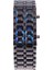 Siyah Metal Mavi Moda Siyah Tam Metal Dijital Lava Bilek Izle Erkekler Kırmızı/mavi LED Ekran Erkek Saatler Erkek Erkek Spor Yaratıcı Saat Için Hediyeler (Yurt Dışından) 1