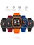0399RED-BOX Mını Focus Chronograph Quartz Saat Erkekler Için Tonneau Dial Askeri Spor Kol Saati, Turuncu Silikon Kayış Otomatik Tarih 0399 (Yurt Dışından) 4