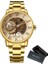Bo Gold Gold Forsınıng Altın Mekanik Erkek Saatler Üst Marka Lüks Erkek Izle Paslanmaz Çelik Kayış Moda Iş Часы Мужские (Yurt Dışından) 1