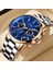 Gümüş Siyah S Yeni Saatler Chronograph Erkekler Için Orijinal Marka Izle Lüks Spor Su Geçirmez Kuvars Saat Paslanmaz Çelik Otomatik Tarih Reloj Hombre (Yurt Dışından) 5