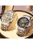 Gümüş Lıge Quartz Saat Erkekler Su Geçirmez Spor Saatler Erkek Iş Paslanmaz Çelik Kol Saati Erkek Saat Reloj Hombre (Yurt Dışından) 2
