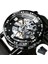 Bo All-Black Forsınıng Lüks Izle Erkekler Için Mekanik Buzlu Kol Saatleri Moda Gümüş Örgü Çelik Kayış Часы Мужские Спортивные (Yurt Dışından) 1