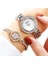 Gümüş Kadın Bilezik Saatler Set Lüks Paslanmaz Çelik Bilek Saatler Hediyelik Saat Relogio Feminino Reloj Mujer Zegarek Damski (Yurt Dışından) 3