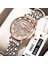 Çelik Gül Altın Lüks Kristal Kadın Bilezik Saatler Üst Marka Moda Elmas Bayanlar Kuvars Izle Çelik Kadın Kol Saati Montre Femme Relogio (Yurt Dışından) 3