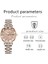 Çelik Gül Altın Lüks Kristal Kadın Bilezik Saatler Üst Marka Moda Elmas Bayanlar Kuvars Izle Çelik Kadın Kol Saati Montre Femme Relogio (Yurt Dışından) 4