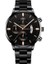 Siyah Gül Altın Reloj Hombre Moda Erkekler Paslanmaz Çelik Izle Lüks Takvim Kuvars Kol Saati Iş Saatleri Adam Saat Relogio Masculino (Yurt Dışından) 1