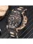 Gül Altın Siyah Orijinal Lıge Erkek Saat Marka Lüks Erkekler Için Izle Spor Kuvars Saatler Aydınlık Su Geçirmez Kol Saati Chronograph Tarih Saat (Yurt Dışından) 4