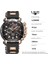 Gül Altın Siyah Orijinal Lıge Erkek Saat Marka Lüks Erkekler Için Izle Spor Kuvars Saatler Aydınlık Su Geçirmez Kol Saati Chronograph Tarih Saat (Yurt Dışından) 5