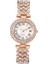 Pembe Lüks Reloj Mujer Kadın Izle Basit Elmas Bilezik Izle Roma Edebi Zarif Desen Kadınlar Için Izle Relogio Feminino (Yurt Dışından) 1