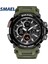 Camo Kahqi Smael Spor Izle Erkekler Için Yeni Çift Zaman Göstergesi Erkek Saat Su Geçirmez Şok Dayanıklı Kol Saati Dijital 1708 Askeri Izle Erkekler (Yurt Dışından) 2