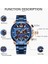 Kahve Lıge Erkekler Izle Top Marka Lüks Spor Kuvars Saatler Erkekler Için Tam Çelik Su Geçirmez Chronograph Kol Saati Adam Relogio Masculino (Yurt Dışından) 2