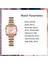 Gül Qıngxıya Gül Altın Izle Kadın Saatler Bayanlar Paslanmaz Çelik Bayan Bilezik Saatler Kadın Saat Relogio Feminino Montre Femme (Yurt Dışından) 3