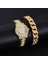 WATCH-XR72208-3 Kadın Yıldızlı Gökyüzü Izle Altın Bilezik Saatler Adam Paslanmaz Çelik Takım Elbise Kuvars Kol Saatleri Erkekler Orijinal Hediye Moda Montre Femme (Yurt Dışından) 4