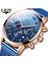 Gümüş Siyah S Lıge Saat Erkekler Chronograph Mavi Izle Lüks Spor Tarihi Kuvars Saatler Erkek Su Geçirmez Aydınlık Saat Relogios Masculinos + Kutu (Yurt Dışından) 2