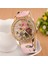 Pembe Yeni Moda Quartz Saat Çin Çiçek Rahat Kadın Bilezik Izle Reloj Mujer Relogio Feminino Saat Noel Hediyesi Izle (Yurt Dışından) 1