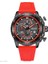 Kırmızı Megır Izle Erkekler Için Moda Silikon Kayış Chronograph Kuvars Saatı Otomatik Tarih Aydınlık Eller 3ATM Su Geçirmez 2211 (Yurt Dışından) 1