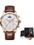 Gül Altın Beyaz Montre Homme Lıge Chronograph Marka Izle Adam Spor Su Geçirmez Erkekler Için Saatler Lüks Kuvars Kol Saati Saat Erkek Hediye Fikirleri (Yurt Dışından) 1