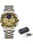 Altın Siyah Lıge 2023 Yeni Moda Erkekler Izle Takvim Paslanmaz Çelik Üst Marka Lüks Spor Chronograph Kuvars Izle Relogio Masculino + Kutu (Yurt Dışından) 1