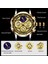 Altın Siyah Lıge 2023 Yeni Moda Erkekler Izle Takvim Paslanmaz Çelik Üst Marka Lüks Spor Chronograph Kuvars Izle Relogio Masculino + Kutu (Yurt Dışından) 4
