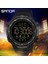 Siyah Beyaz Sanda 6014 Dijital Saat Erkekler 50 M Su Geçirmez Spor Saatler Ordu Askeri LED Işık Kronometre Saat Elektronik Reloj Hombre (Yurt Dışından) 5