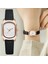XR4511-RD-RG Moda Kadın Deri Izle Basit Kuvars Twatch Zarif Kadın Küçük Gül Altın Kadran Bilezik Izle Kadın Reloj Mujer Saat (Yurt Dışından) 2