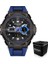 Siyah Mavi 1 Sanda Adam Kuvars Izle Erkek LED Dijital Kronograf 50 M Su Geçirmez Açık Havada Erkekler Için Spor Bilek Saatler Saat Reloj De Hombre (Yurt Dışından) 1