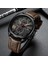 Kahve Yeni Erkek Izle Curren Üst Marka Lüks Erkek Kuvars Kol Saati Erkek Chronograph Askeri Spor Tarih Saat Relogio Masculino (Yurt Dışından) 5