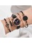 5 Adet Set Mavi Saat Seti Kadınlar Için Lüks Deri Analog Bayanlar Kuvars Kol Saati Moda Bilezik Izle Kadın Saat Relogio Feminino (Yurt Dışından) 3