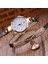 PCD020802 Reloj Mujer Lover Saatler Dijital Saat Bilezik Saat Ince Kayış Daire Bant Pu Elmas Kadranlı Saat Kolye Trend Saat (Yurt Dışından) 3