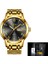 Altın Siyah S 2022 Lıge Üst Marka Lüks Erkek Saati Su Geçirmez Tarih Saat Erkek Spor Saatler Erkekler Kuvars Rahat Bilek Izle Relogio Masculino (Yurt Dışından) 1