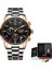 Altın Siyah S Lıge 2022 Erkek Saatler En Lüks Marka Spor Kuvars Izle Erkekler Chronograph Su Geçirmez Bilek Izle Adam Paslanmaz Çelik Tarih Saat (Yurt Dışından) 1