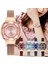 Gümüş Kadın Saatler Moda Rahat Bilezik Izle Lüks Saatler Alaşım Manyetik Bant Kuvars Elbise Saat Kol Saati Reloj Mujer Montre (Yurt Dışından) 2