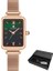 Rosegold Kutusu ile Kadın Minik 10MM Bilezik Saatler Lüks Marka Tasarımcısı Elbise Kuvars Izle Bayanlar Kare Saat Kadın Rosegold Relogio Feminino (Yurt Dışından) 1