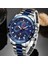 Gümüş Beyaz Lıge Lüks Orijinal Erkek Spor Kol Saati Kuvars Çelik Chronograph Su Geçirmez Saat Büyük Saatler Relogio Masculino Erkekler Için (Yurt Dışından) 2