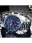 Gümüş Beyaz Lıge Lüks Orijinal Erkek Spor Kol Saati Kuvars Çelik Chronograph Su Geçirmez Saat Büyük Saatler Relogio Masculino Erkekler Için (Yurt Dışından) 3