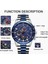Gümüş Beyaz Lıge Lüks Orijinal Erkek Spor Kol Saati Kuvars Çelik Chronograph Su Geçirmez Saat Büyük Saatler Relogio Masculino Erkekler Için (Yurt Dışından) 4
