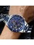 Gümüş Beyaz Lıge Lüks Orijinal Erkek Spor Kol Saati Kuvars Çelik Chronograph Su Geçirmez Saat Büyük Saatler Relogio Masculino Erkekler Için (Yurt Dışından) 5