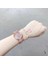 Kırmızı Saat Seti Kadın Kuvars Izle Deri Kayış Lüks Yıldızlı Kadran Kol Saati Moda Sakura Bilezik Kadınlar Için Izle Reloj Mujer Montre (Yurt Dışından) 4