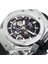 Bo Gümüş Sıyah Kazanan Saatler Erkek 2021 Otomatik Mekanik Izle Erkekler Lüks Üst Marka Kol Saati Glow Erkek Saat Montre Homme Luxe (Yurt Dışından) 1