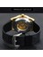 Bo Gümüş Sıyah Kazanan Saatler Erkek 2021 Otomatik Mekanik Izle Erkekler Lüks Üst Marka Kol Saati Glow Erkek Saat Montre Homme Luxe (Yurt Dışından) 5