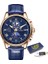 Tam Mavi Yeni Lıge Orijinal Erkek Saat Üst Marka Lüks Su Geçirmez Spor Tarih Saat Erkek Kuvars Bilek Saatler Erkekler Moonswatch Montre Homme (Yurt Dışından) 1