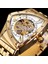 GMT1199-1 Duncougar Üçgen Kadran Otomatik Izle Siyah Gümüş Paslanmaz Çelik Mekanik Saat Üst Marka Erkek Saat (Yurt Dışından) 1