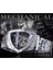 GMT1199-1 Duncougar Üçgen Kadran Otomatik Izle Siyah Gümüş Paslanmaz Çelik Mekanik Saat Üst Marka Erkek Saat (Yurt Dışından) 3