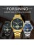 Gümüş Mavı Tourbillon Erkek Izle Otomatik Mekanik Saatler Erkekler Için Üst Marka Lüks Paslanmaz Çelik Kayış Ay Fazı Orologio Uomo Hediye (Yurt Dışından) 4
