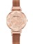 Pembe Altın Yeni Bayanlar Lüks Saatler Örgü Mıknatıs Toka Kristal Kuvars Izle Kadınlar Için Küçük Rahat Bilezik Saatler Relogio Feminino Saat (Yurt Dışından) 1